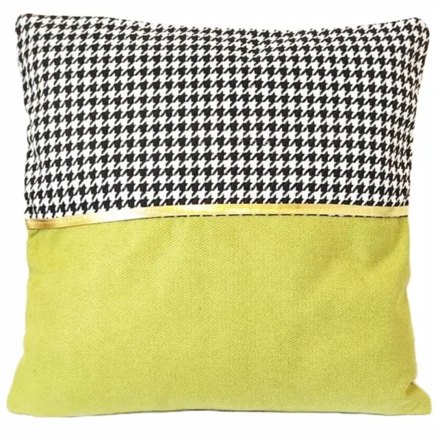 Granda Decoratieve Kussenhoes Pepita Limoncello 45x45 cm