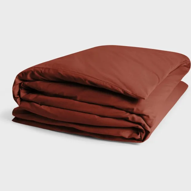Yumeko dekbedovertrek flanel fluweel rood 200x200 (zonder slopen) - Biologisch & ecologisch Red Velvet