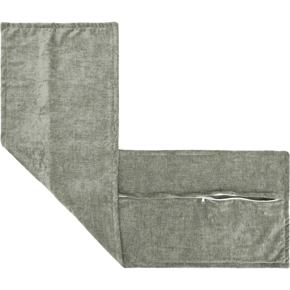 vidaXL Kussensloop HOUTEN Groen 40 x 145 cm Chenille Stof, foto 4