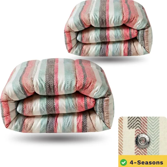 Zelesta Wonderbed Vintage Vibe 240x200 - Dekbed zonder overtrek - 4 Seizoenen Dekbed - Wasbaar dekbed - Hoesloos dekbed - 2 in 1 Dekbed