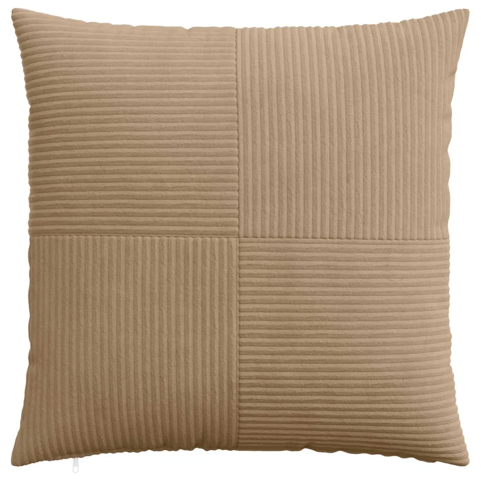 vidaXL Kussensloop 2 st ALMELO Bruin 65 x 65 cm corduroy