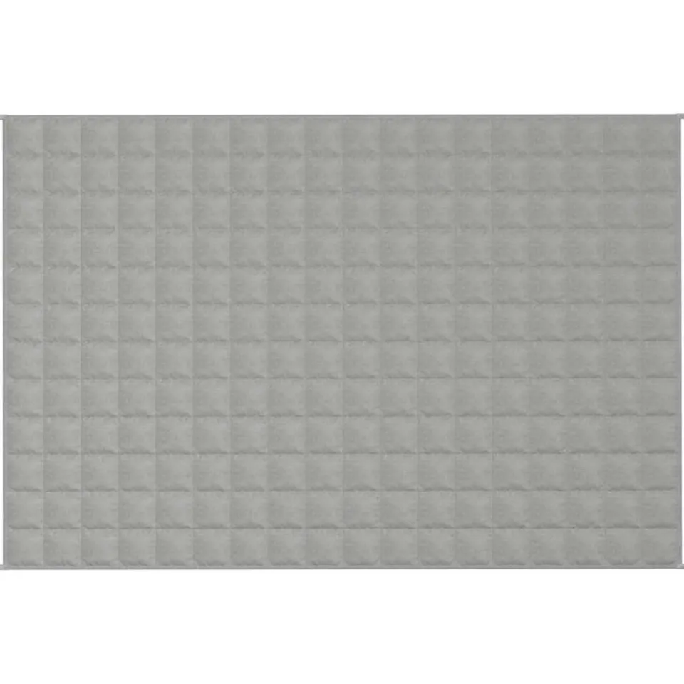 vidaXL Verzwaringsdeken 120x180 cm 5 kg stof grijs