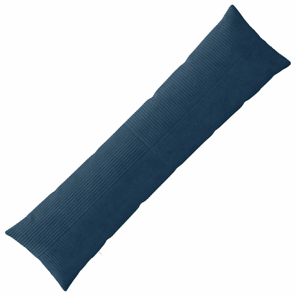 vidaXL Kussensloop ALMELO Marineblauw 40 x 145 cm corduroy, foto 3