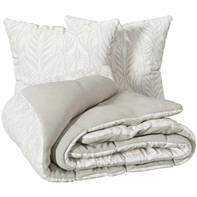 Atmosphera Créateur d'intérieur® Omkeerbaar beddengoed met print NALH Beige lin