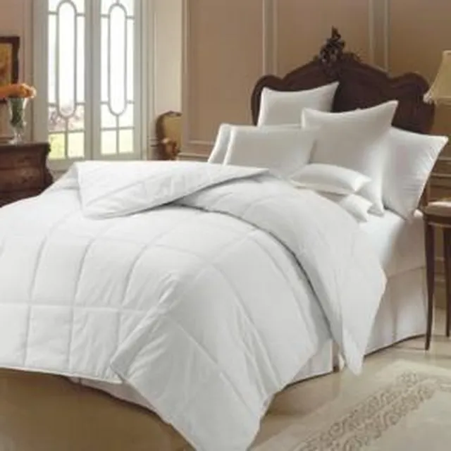 Homéé® Hotel Dekbed 200x200cm tweepersoons - 400g.m² - Carré doorgestikt - tijk 100% katoen Wit
