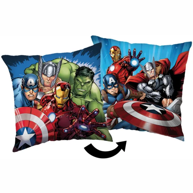 Jerry Fabrics s.r.o. Avengers Heroes kussensloop 40x40 cm Velvet Multicolor