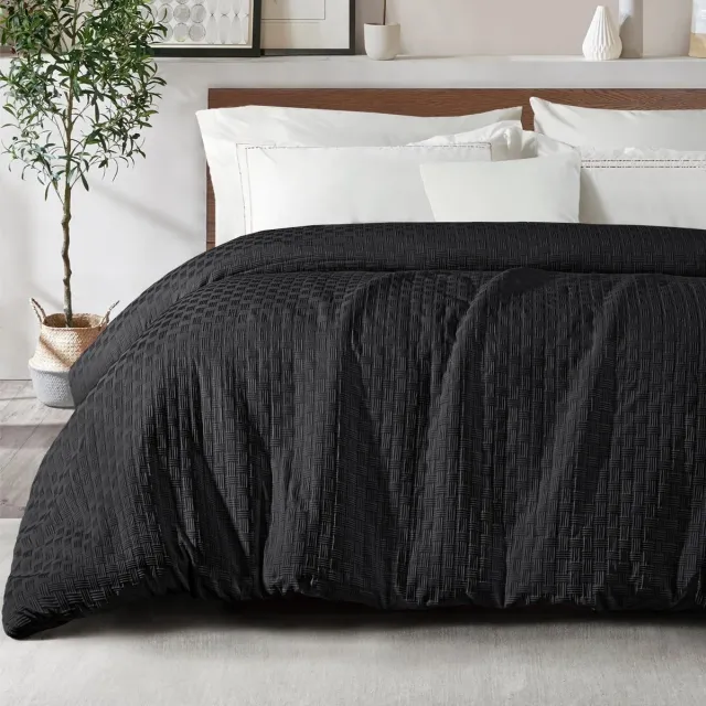 Unyqoos Ultrazacht en Ademend Dekbed voor Comfort in Alle Seizoenen en Maten 155 x 220 cm zwart