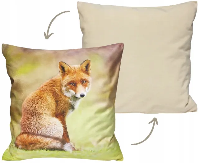 Sleepon_pl Decoratieve Kussenhoes Velours Vos 40x40 cm - Stijlvolle Woonkamer Accent Veelkleurig