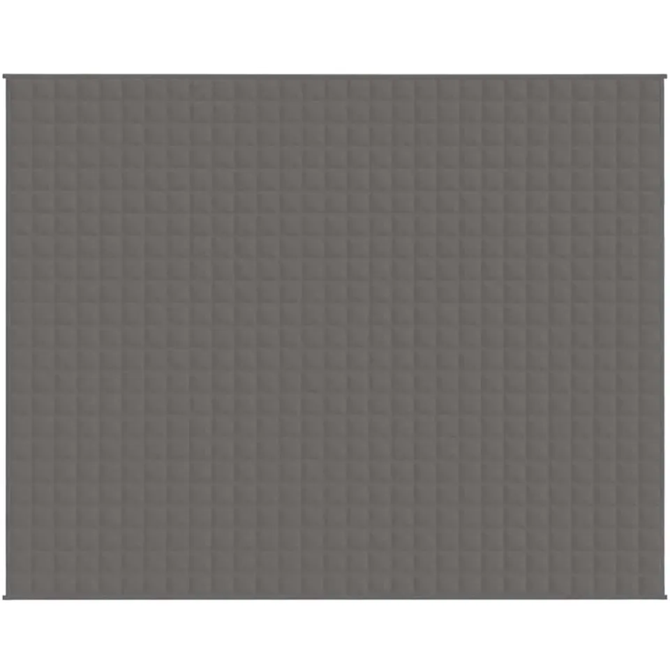 vidaXL Verzwaringsdeken 235x290 cm 15 kg stof grijs
