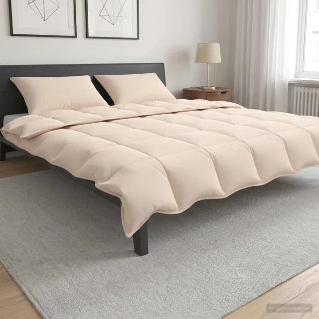 vidaXL Dekbedset 3 st 200 x 240 cm Zomer 150 gsm dekbed Beige