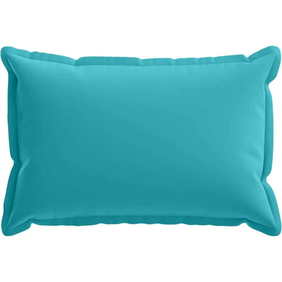 vidaXL Kussensloop 6 st HOUTEN Turquoise 50 x 70 cm Polyester