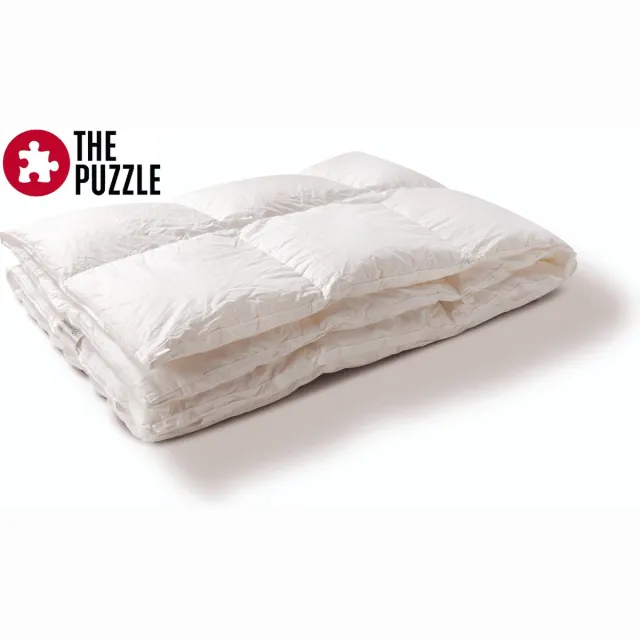 The Puzzle Compagny The Puzzle dekbed 240x220 saffier 90% witte poolse ganzedons