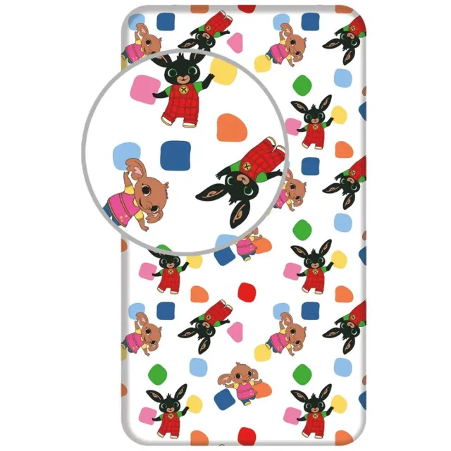 Bing Bunny Hoeslaken Sula - 90 x 200 cm - Katoen Wit