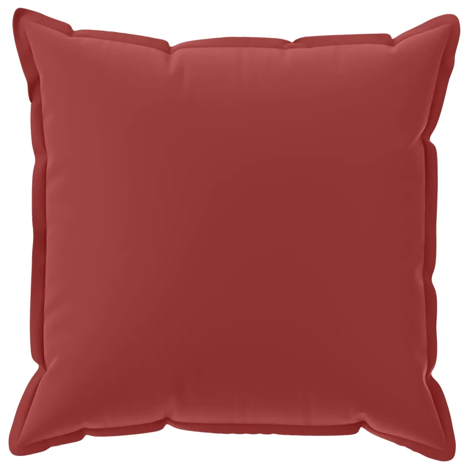 vidaXL Kussensloop 6 st HOUTEN Wijnrood 80 x 80 cm Polyester