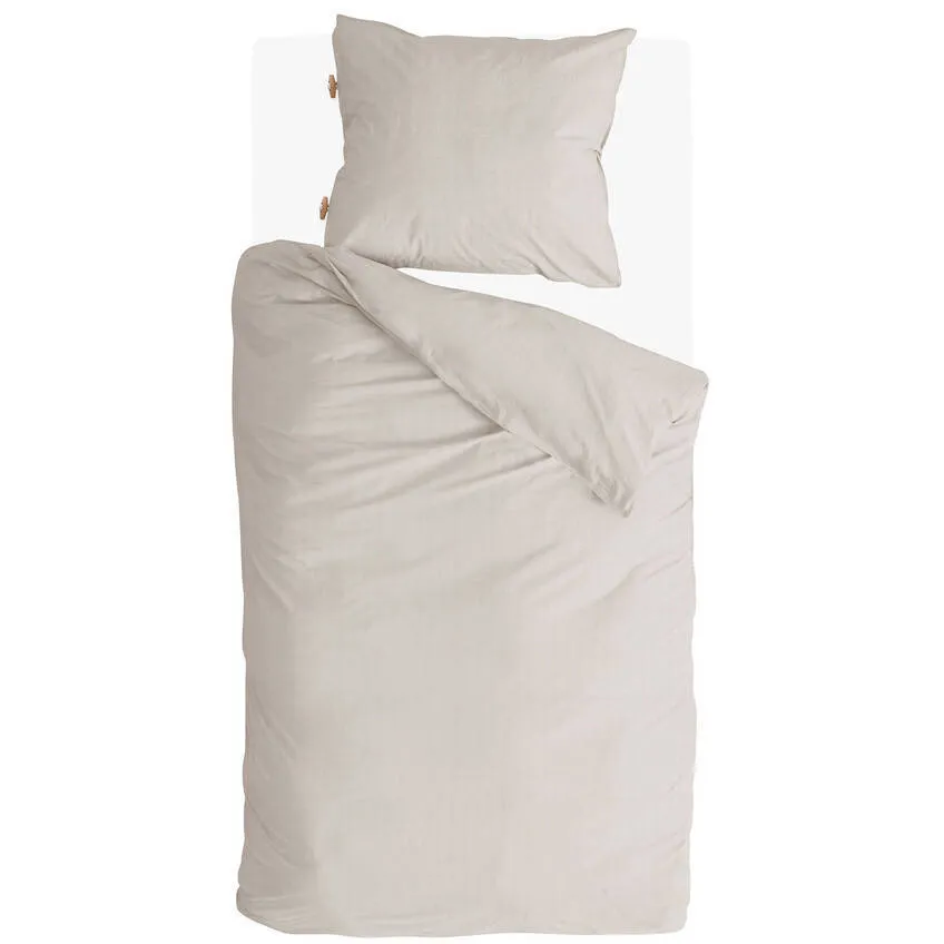 Walra Soft Chevron dekbedovertrek ecru