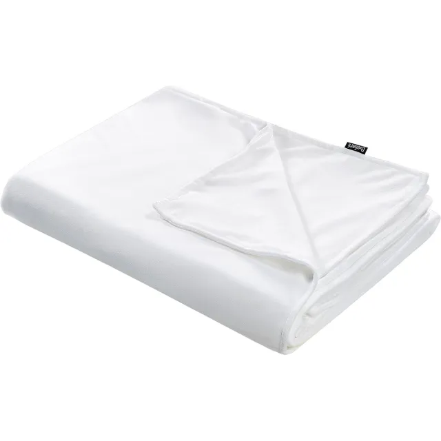 Beliani RHEA - Verzwaringsdeken hoes - Wit - 120 x 180 cm - Polyester