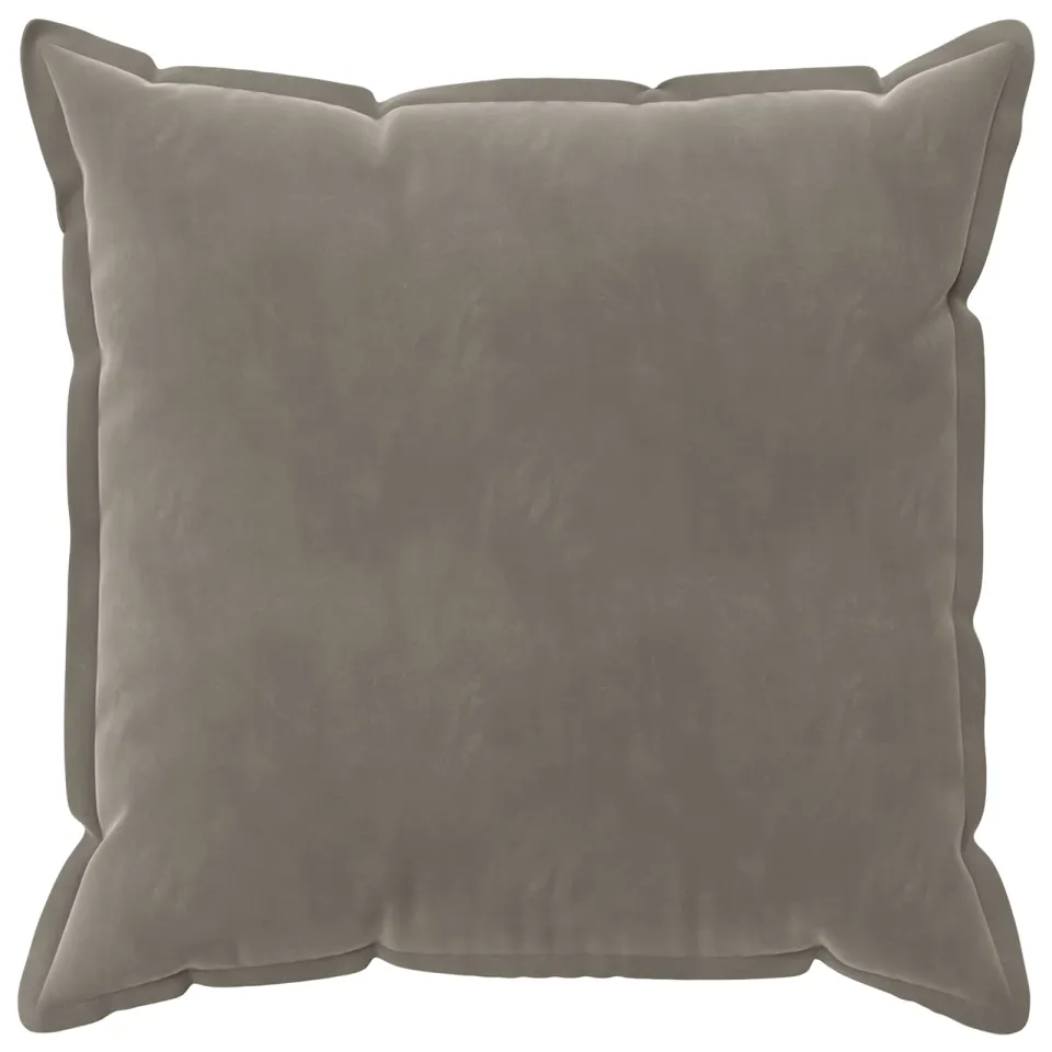 vidaXL Kussensloop 6 st HOUTEN Lichtgrijs 80 x 80 cm fluweel