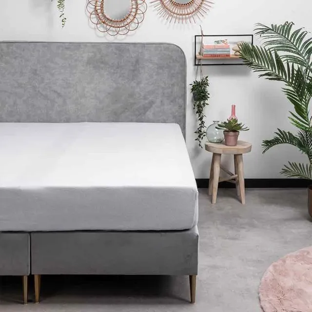 Dekbed-Discounter Fresh and Co Hoeslaken 160 x 200 cm - Katoen Flanel - Geschikt voor matrassen tot 25 cm hoog - Wasbaar op 30 graden - Strijkvrij - Wit