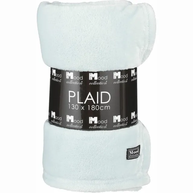 In The Mood Mica Decorations Famke Fleece Plaid - L180 x B130 cm - Mintgroen