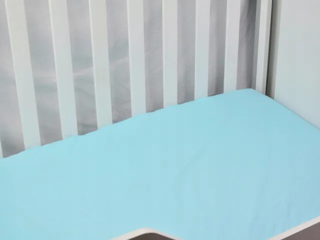 Małe Duże Hoeslaken Kinderbed 70x140cm Katoen met Elastiek - Ademend & Zacht blauw effen