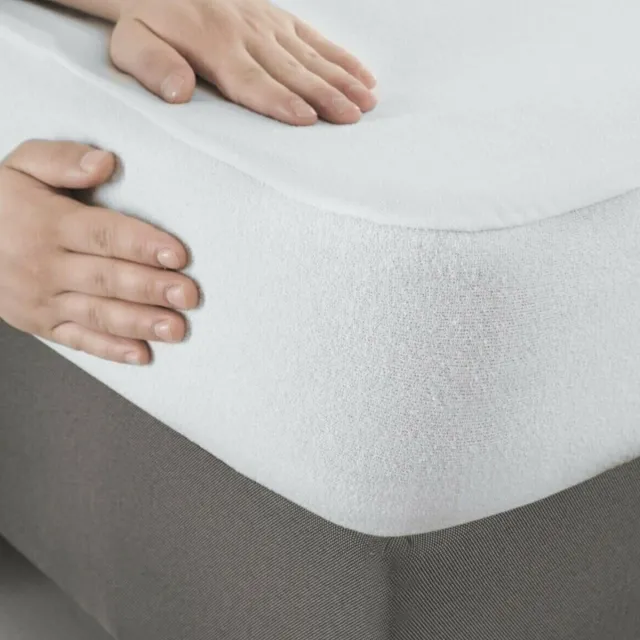 Tavas Pamura Waterdichte Matrasbeschermer - 140x200 cm Molton - Incontinentie Matrashoes - Rondom Elastiek - 100% Katoenen Badstof - Wit
