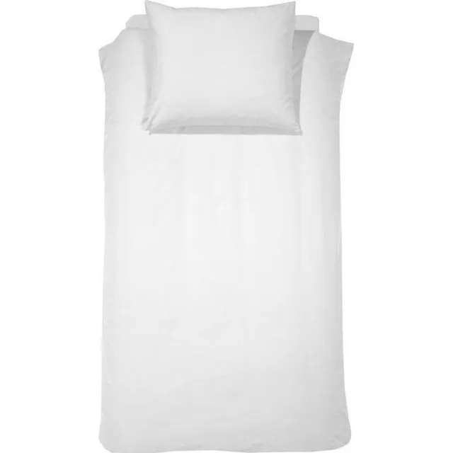 Damai Dekbedovertrekset percal Bio 120 x 150 (01) white uni Damai