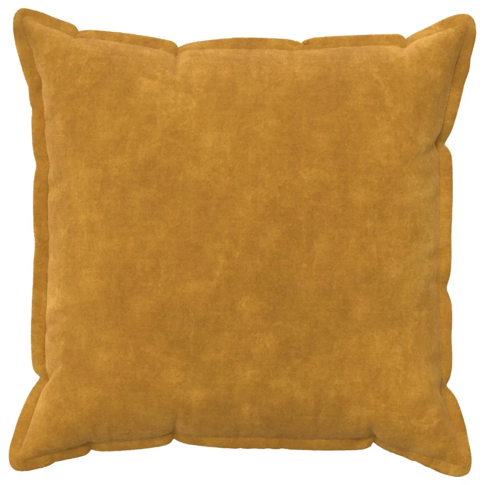 vidaXL Kussensloop 2 st HOUTEN Geel 80 x 80 cm Microfiber Fleece