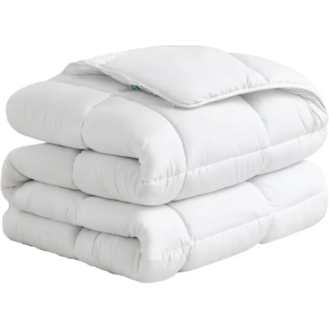 Mammoet Dekbed Willow 140 x 200 cm - eenpersoons winterdekbed - 50% katoen & 50% polyester - hypoallergeen - vlamvertragend - wit