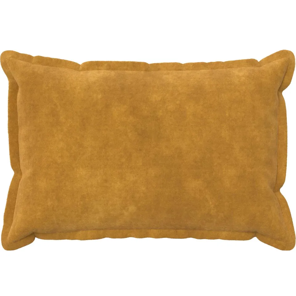 vidaXL Kussensloop 6 st HOUTEN Geel 30 x 50 cm Microfiber Fleece, foto 2
