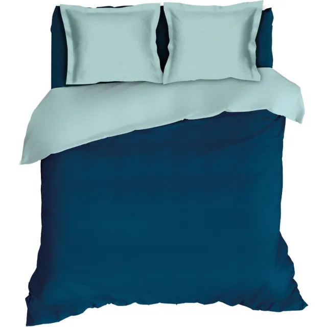 Romanette Comtesse - Flanel - Dekbedovertrek - Lits-jumeaux - 240x200/220 cm + 2 kussenslopen 60x70 cm - Teal/Mistygreen Groen