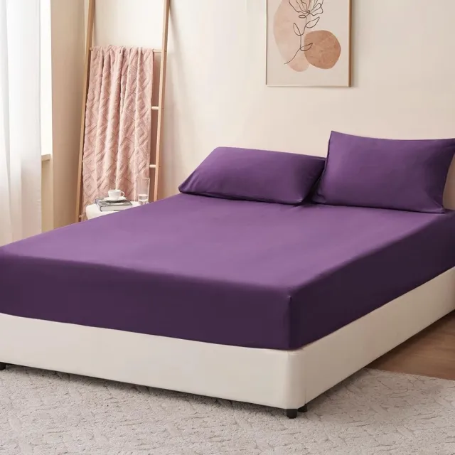 Zolvano® Matrasovertrek 90x200 - Dekbedovertrek - Hoeslaken - Matrasbeschermer - Extra Zacht - Slaapcomfort-Paars