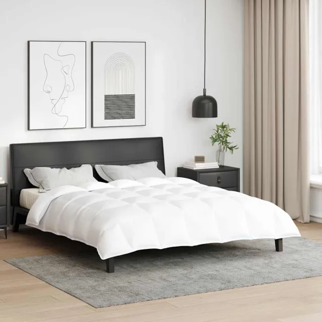 vidaXL Winter Dekbed 260 x 220 cm Winter Veren Wit Ademend