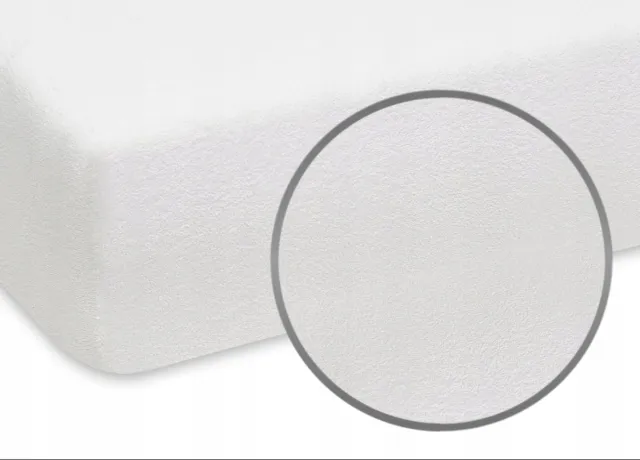 Designpremium Wit Laken Badstof met Elastiek 100x200 cm