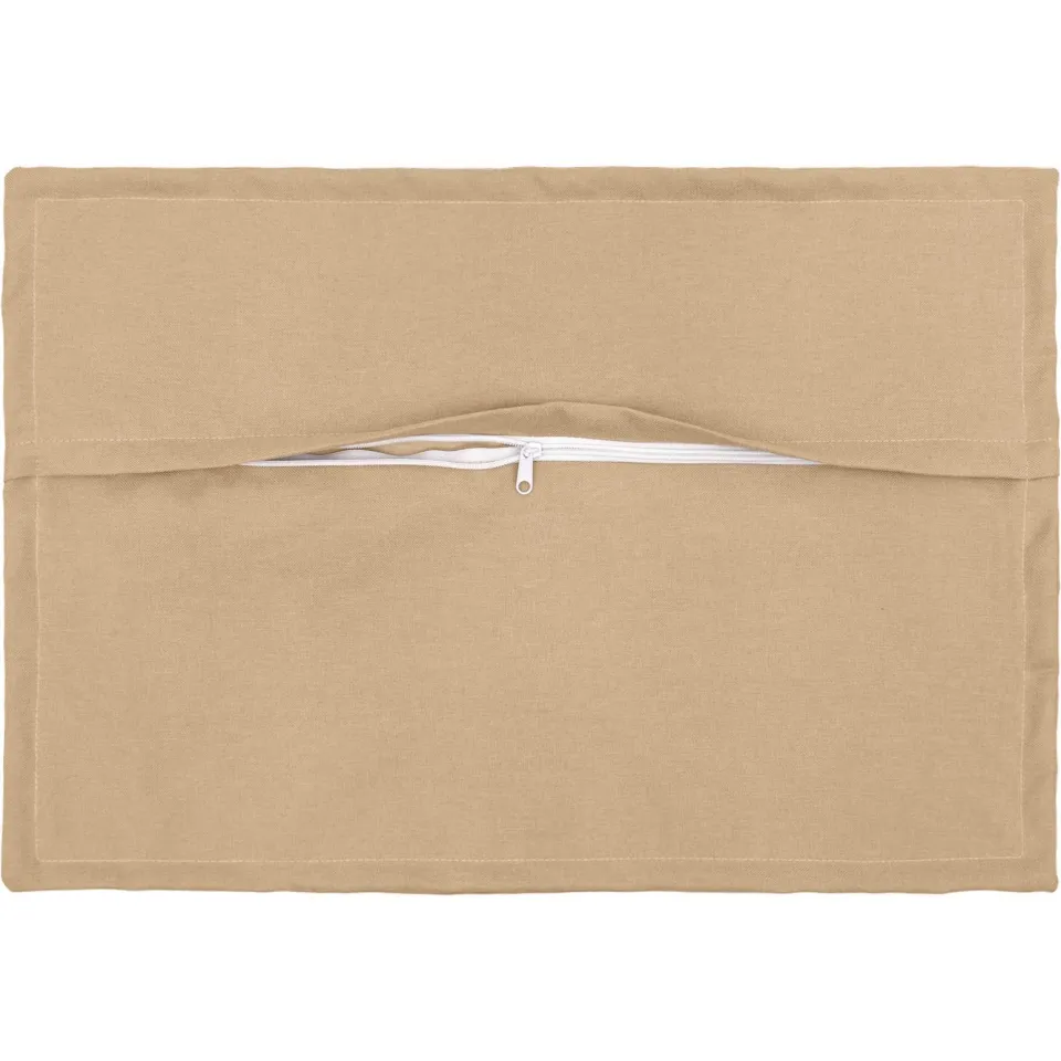 vidaXL Kussensloop 6 st HOUTEN Crèmekleurig 50 x 80 cm Faux Linnen, foto 4
