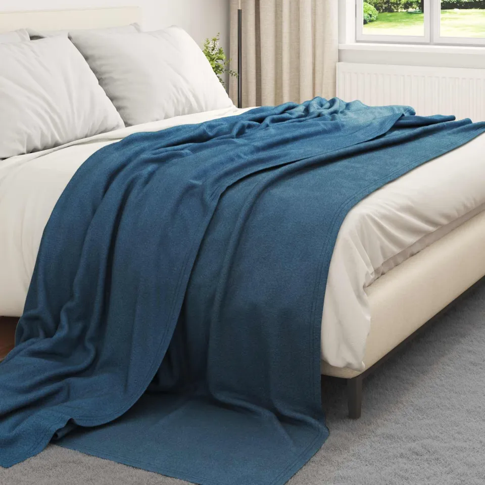 vidaXL Kleden 6 st Marineblauw 270 x 240 cm 5,38 kg Fleece, foto 3