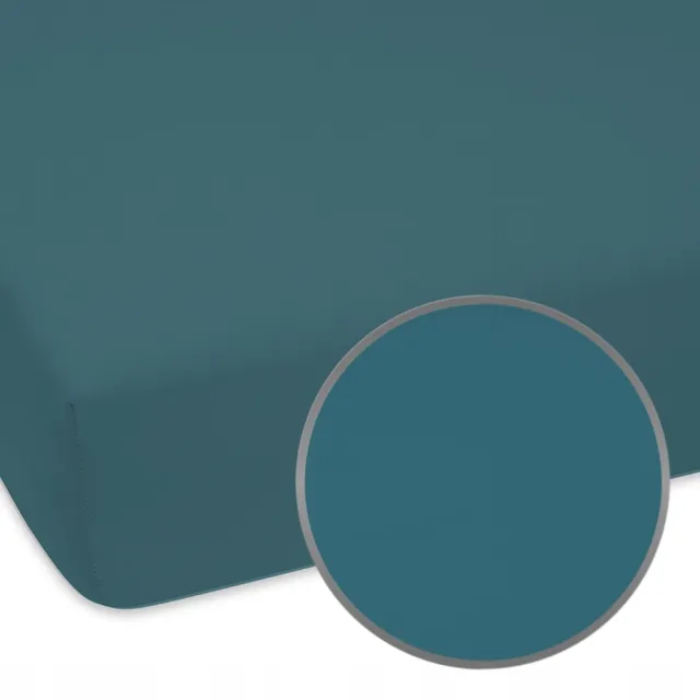 Designpremium Jersey hoeslaken katoen 90x180 cm - licht formaat Lichtgroen