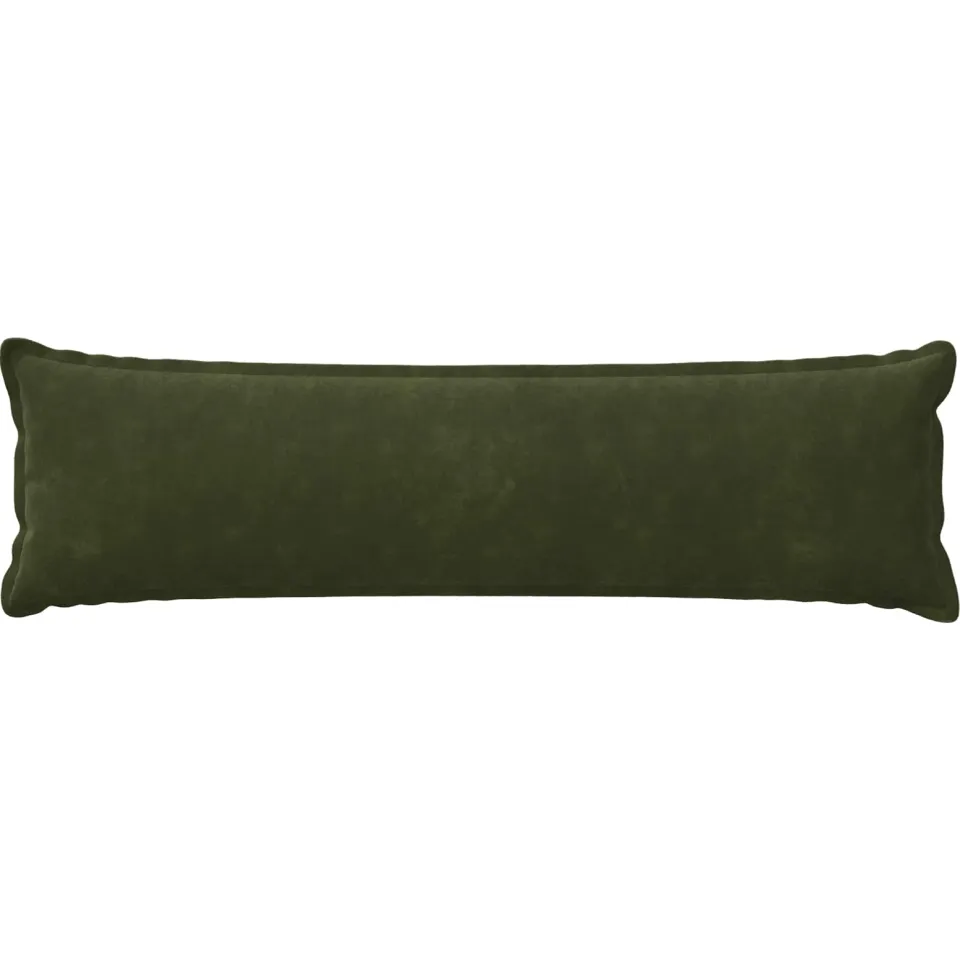 vidaXL Kussensloop HOUTEN Groen 40 x 145 cm Microfiber Fleece, foto 2