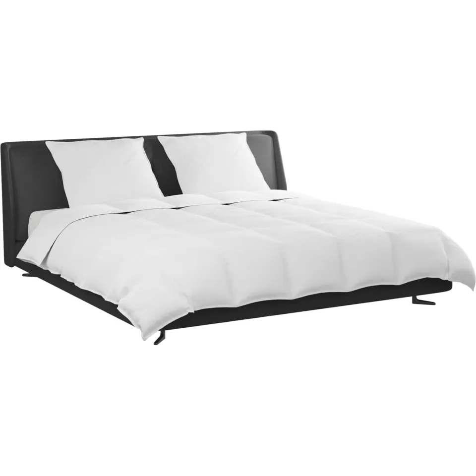 vidaXL Dekbed Set met kussen 3 st Wit Donsveertjes, foto 2