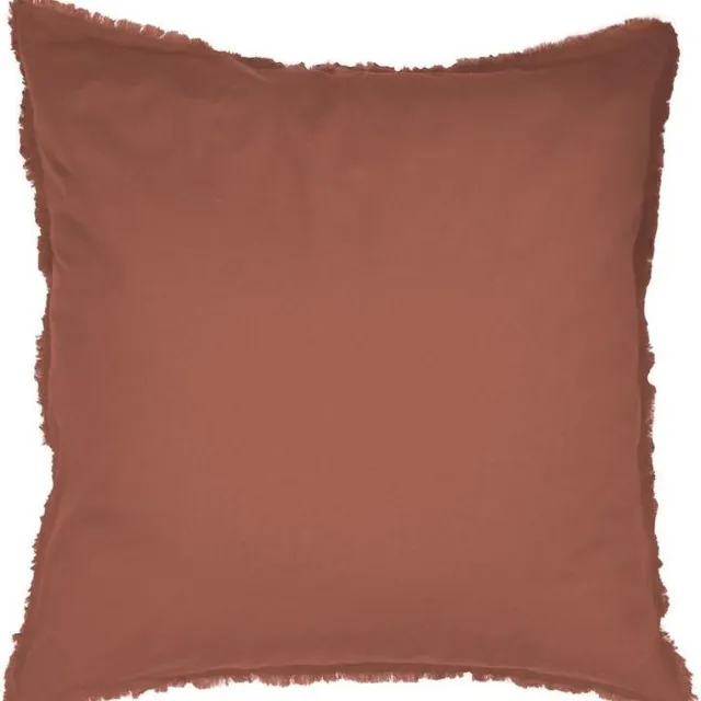 Matt & Rose Set Kussenslopen Terracotta - 65 x 65 cm - Gewassen Katoen