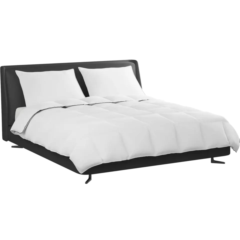 vidaXL Winter Dekbed met kussen 3 st Wit Donsveertjes, foto 2