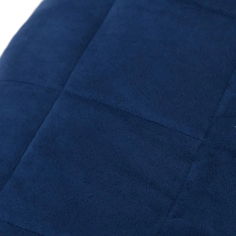 vidaXL Verzwaringsdeken 220x260 cm 15 kg stof blauw, foto 4