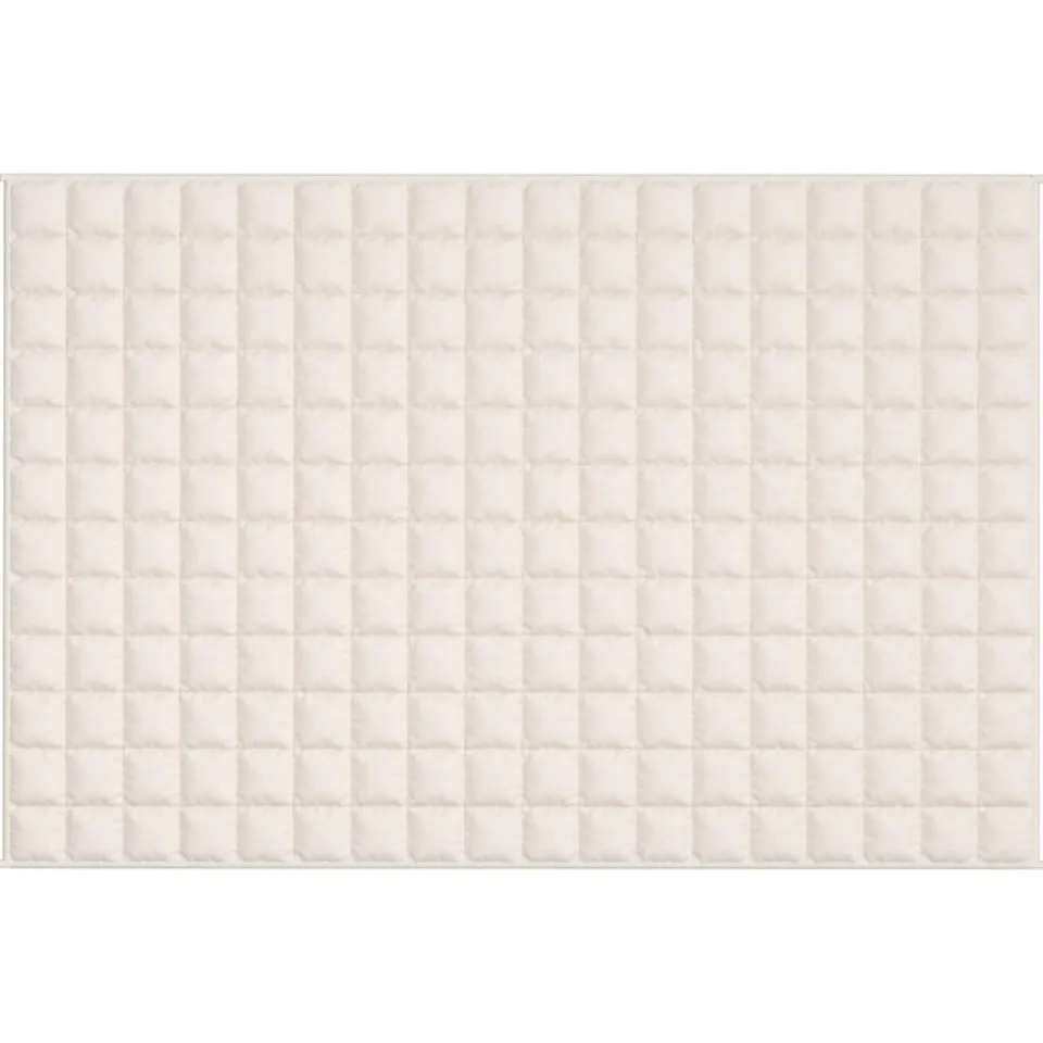 vidaXL Verzwaringsdeken 120x180 cm 9 kg stof lichtcrèmekleurig crème, foto 3