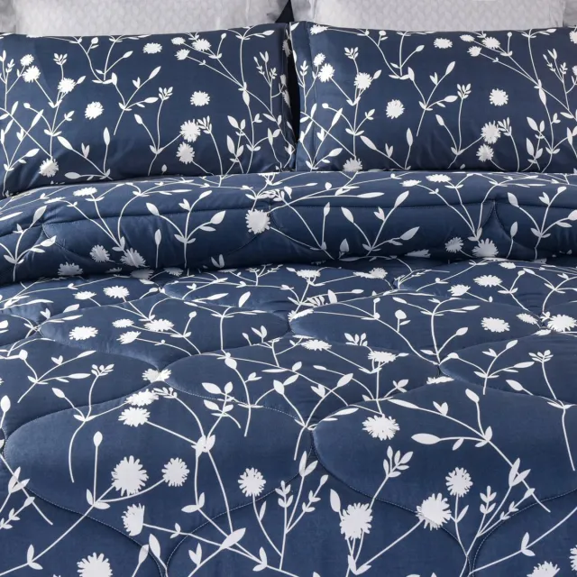 Zorgmatras.com All-year dekbed Mila Blauw, wit