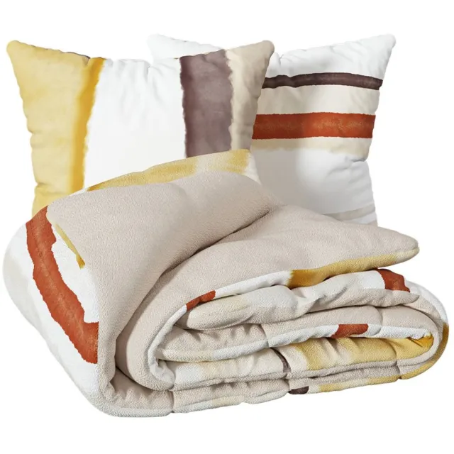 Atmosphera Créateur d'intérieur® Beddenstel met print van katoenpercal HANA Vert