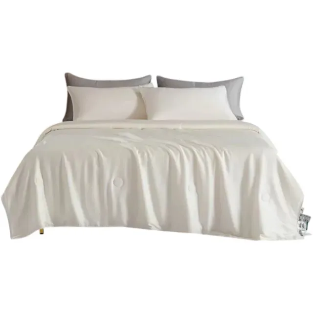 rimmo Hoogwaardige Koeldeken Zomer Quilt Lichtgewicht Dubbelzijdig Koud & Koelend Bed Deken voor Airconditioning en Slaapkamer - Wit - Maat 59X79 inch