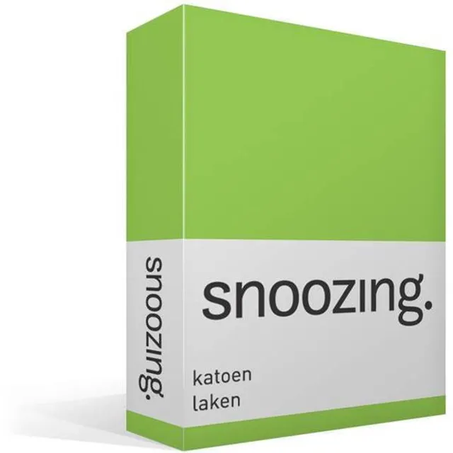 Snoozing Laken - Katoen - Lime