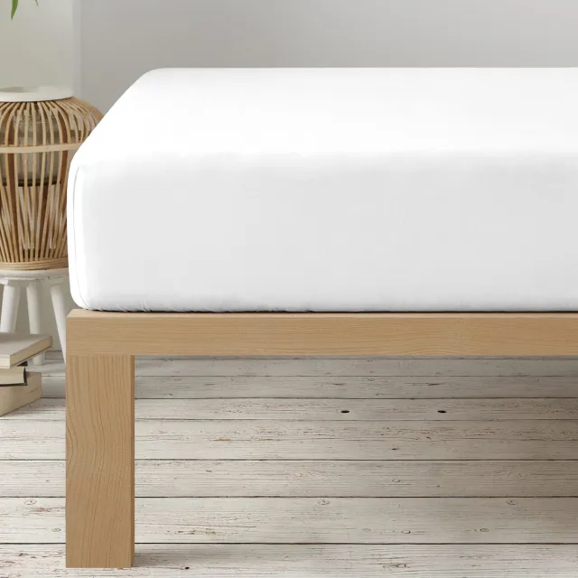 Unyqoos Ademend Spannlaken van Zacht Microfiber met Elastische Hoekbanden wit