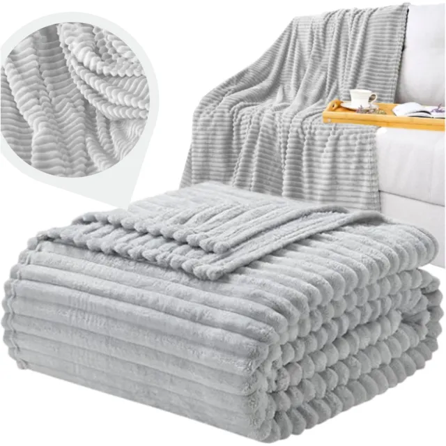 More&Deco Plaid - 160x200cm - Grijs - Polyester
