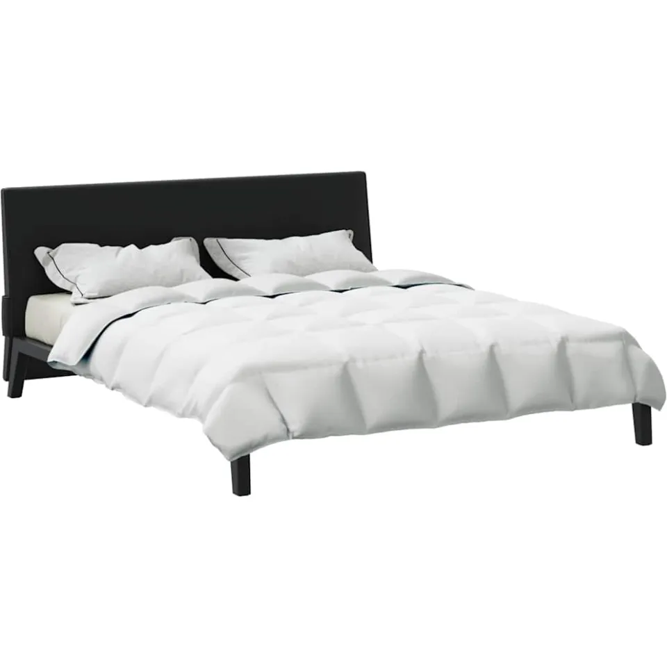 vidaXL Dekbed 200 x 220 cm Lente, Najaar/Herfst Veren Wit Ademend, foto 2