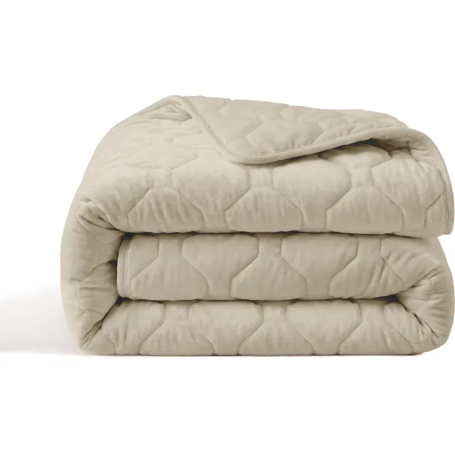 Happybed Dekbed zonder overtrek 140x200 - Puffy - Wasbaar dekbed - Dekbed zonder hoes - Hoesloos Dekbed - Taupe